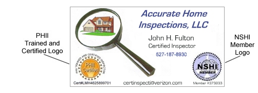 Sample Home Inspector Business Card